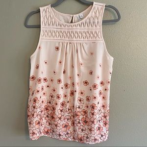 Elle Pink floral tank